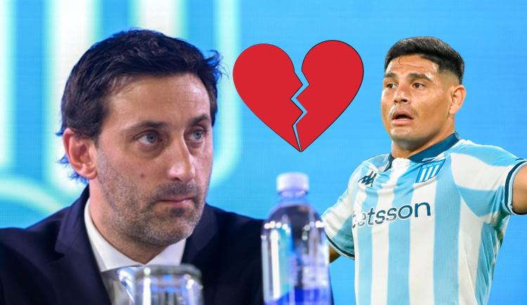 Imagen de Los likes de los jugadores de Racing al duro posteo de Maxi Salas contra Diego Milito
