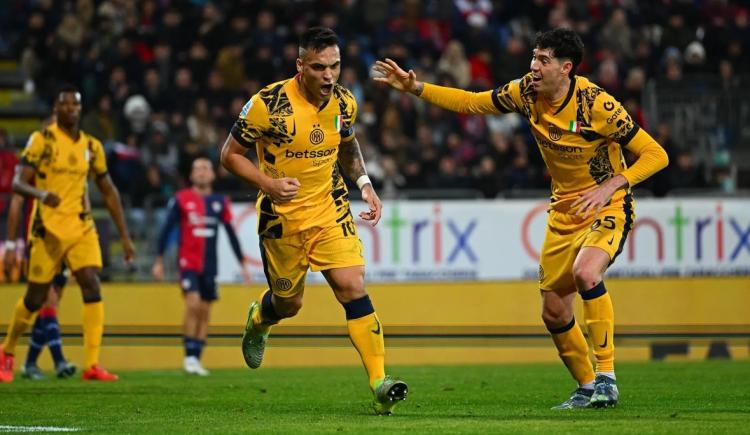 Imagen de Lautaro Martínez firmó la victoria de Inter ante Cagliari