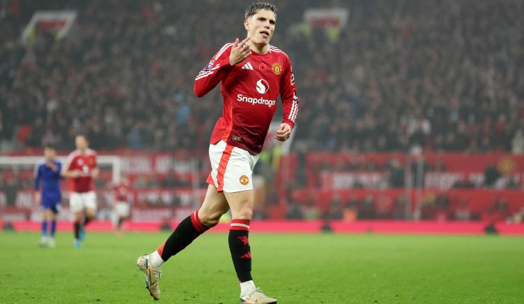 Imagen de Llega entonado: Alejandro Garnacho cerró la goleada de Manchester United