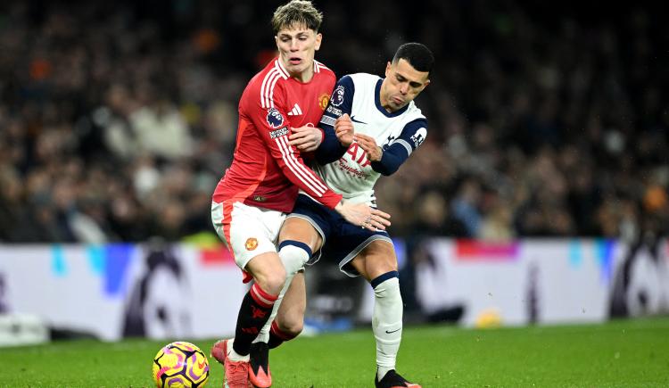 Imagen de Garnacho no tuvo puntería y Manchester United cayó 1-0 ante Tottenham