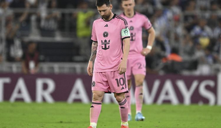 Imagen de Messi, eliminado de la Concachampions: Inter Miami perdió 3-1 con Monterrey