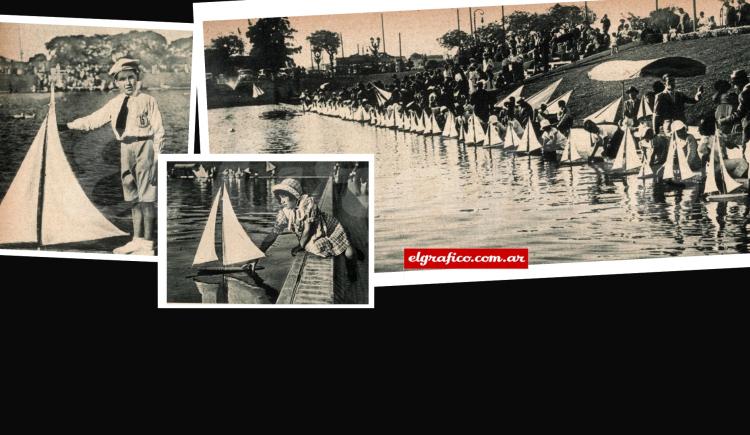 Imagen de 1937. Regata de barquitos