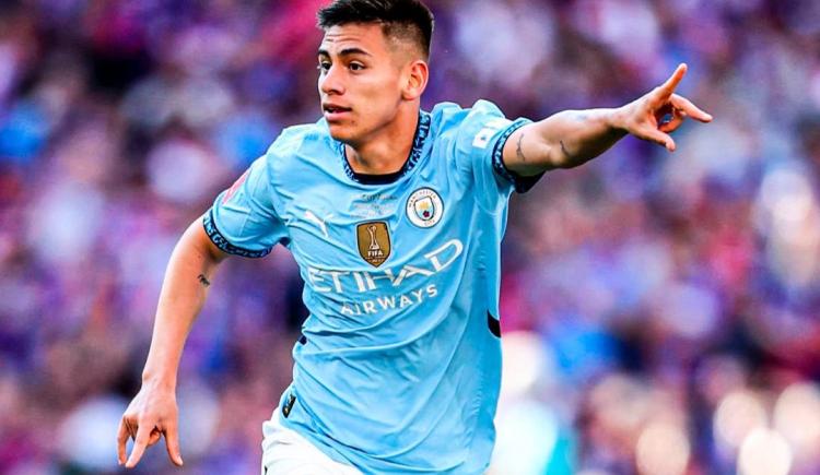 Imagen de El fuerte elogio de una estrella de Manchester City al Diablito Echeverri