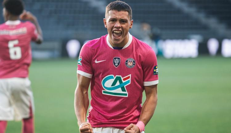 Imagen de Santiago Hidalgo anotó para Toulouse, que avanzó de ronda en la Copa de Francia
