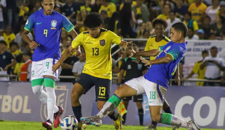 Imagen de Sudamericano Sub 17: Brasil se durmió y Ecuador se lo empató