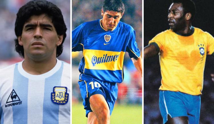 Imagen de Una gran estrella de Europa y la frase que involucra a Riquelme, Maradona y Pelé