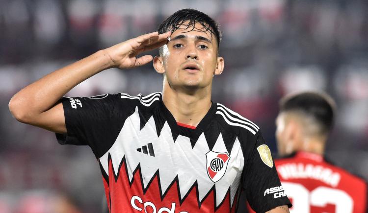 Imagen de El gol de Pablo Solari que le dio la ventaja parcial a River