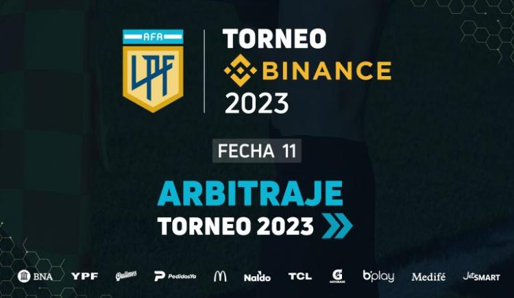 Imagen de Se designaron los árbitros de la fecha 11 del torneo