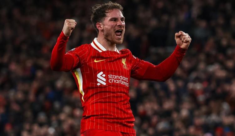 Imagen de El golazo de Alexis Mac Allister en el triunfo de Liverpool
