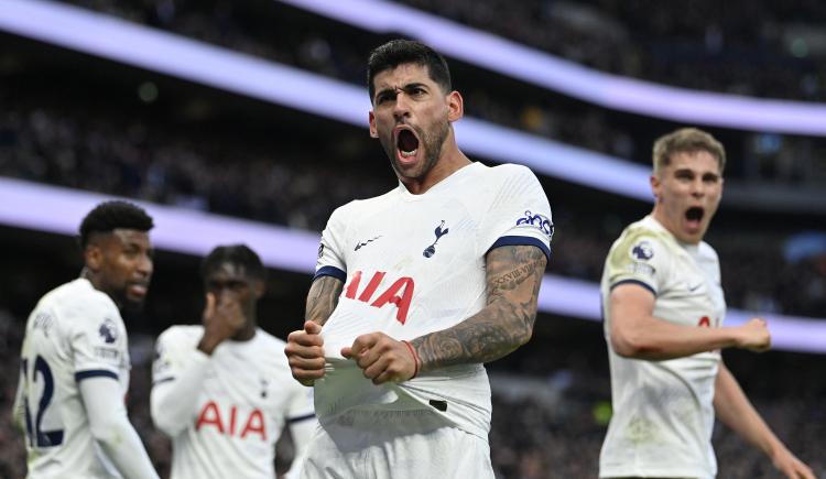 Imagen de Tottenham se lo dio vuelta a Crystal Palace con un gol de Cristian Romero