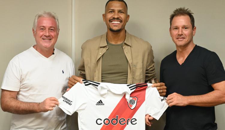 Imagen de River: Salomón Rondón fue presentado como cuarto refuerzo