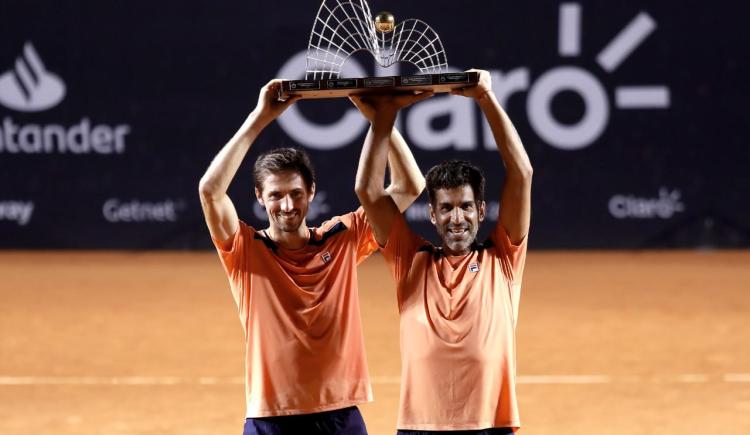 Imagen de Machi Gonzalez y Andrés Molteni, campeones en el ATP 500 de Río
