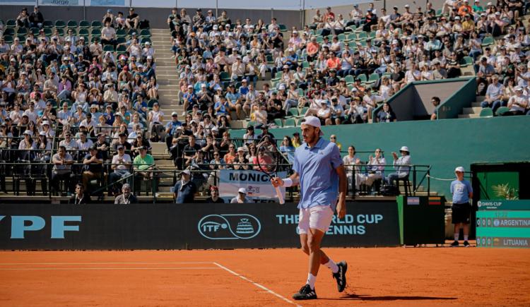 Imagen de Francisco Cerúndolo ganó y le dio el primer punto a Argentina en Copa Davis