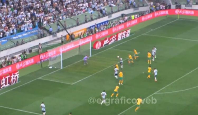 Imagen de El gol de Germán Pezzella ante Australia