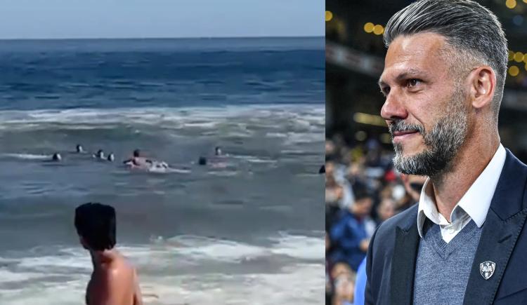Imagen de Susto en Uruguay: Martín Demichelis y sus hijos, rescatados al quedar atrapados en el mar