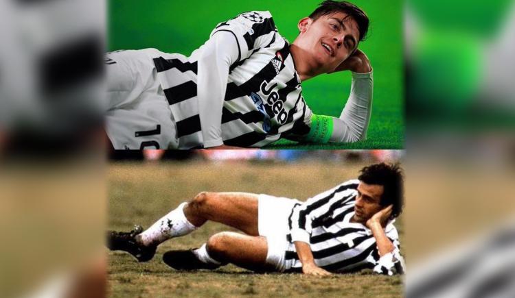 Imagen de LA VERDADERA HISTORIA DEL FESTEJO DEL GOL FALLIDO DE PLATINI QUE EMULÓ DYBALA A MODO DE HOMENAJE