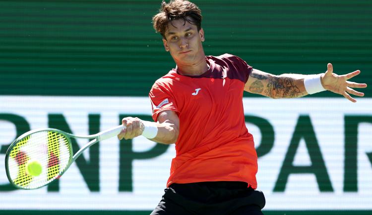 Imagen de Fin del sueño de Camilo Ugo Carabelli en el Masters 1000 de Indian Wells