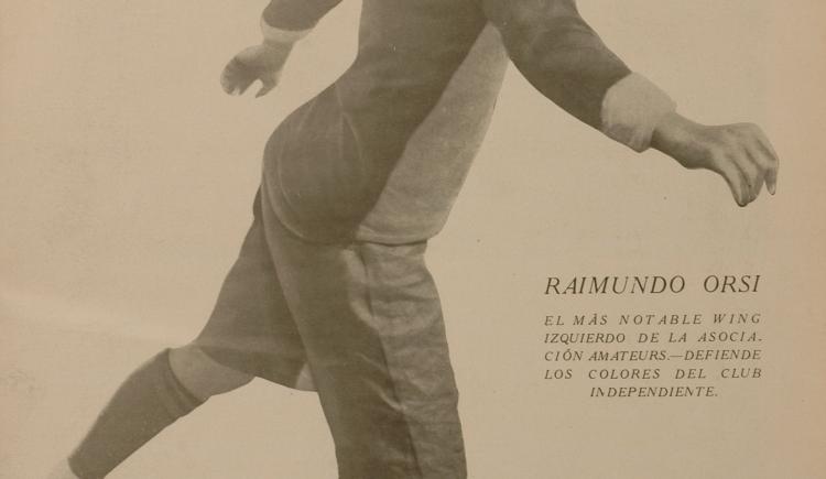 Imagen de 14 de junio de 1924, el crack Raimundo Bibiani Orsi