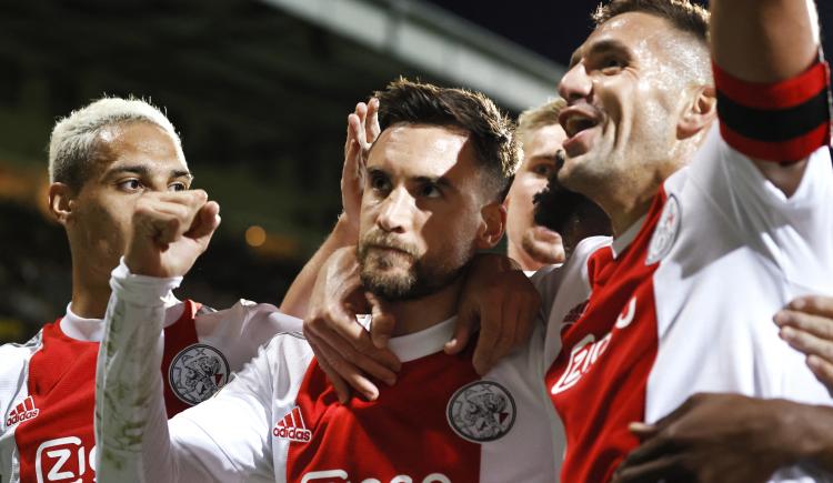 Imagen de TAGLIAFICO DIJO PRESENTE EN LA RED EN LA GOLEADA DE AJAX