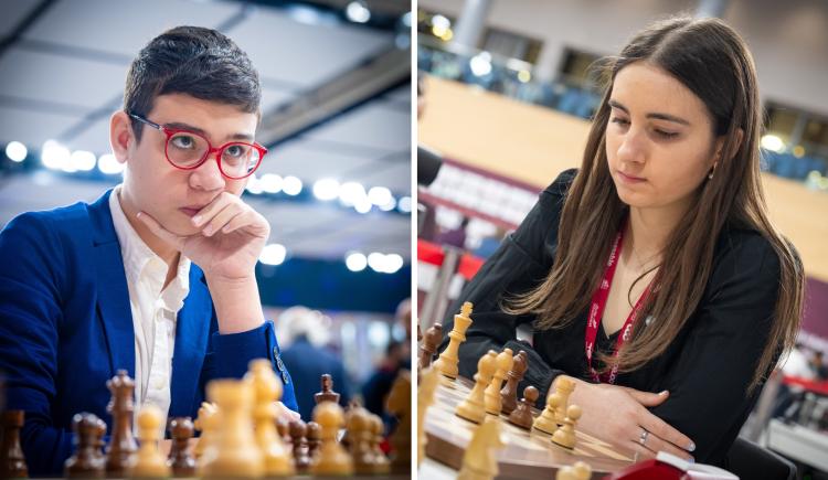 Imagen de Faustino Oro y Candela Francisco brillan en el Mundial de ajedrez blitz