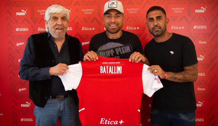 Imagen de BATALLINI FUE PRESENTADO EN INDEPENDIENTE Y YA SE ENTRENÓ CON SUS COMPAÑEROS
