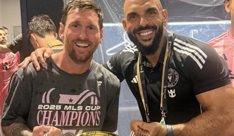 Imagen de Lo celebraron todos: el guardaespaldas de Messi no se quiso perder los festejos de Inter Miami