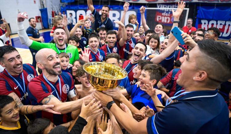Imagen de San Lorenzo se consagró bicampeón del Futsal de AFA