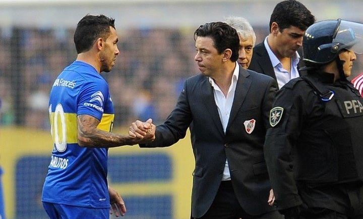Imagen de Carlos Tevez, testigo impensado en la despedida de Gallardo ante su gente