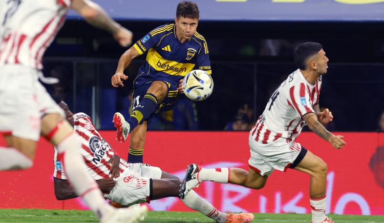 Imagen de La curiosa reacción de Ander Herrera cuando le preguntaron por la producción de Boca en el primer tiempo