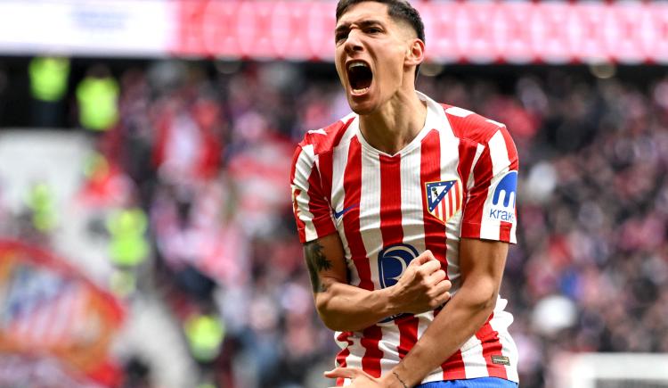 Imagen de Directo al Puskás: Descomunal golazo de Nahuel Molina en Atlético de Madrid