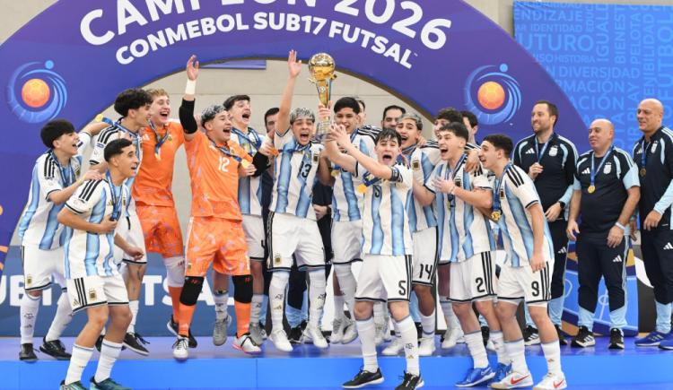 Imagen de Sudamericano Sub 17 de Futsal: Argentina superó a Brasil y se consagró campeón