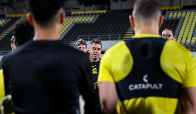 Imagen de Marcelo Gallardo tuvo su primera práctica en Al Ittihad