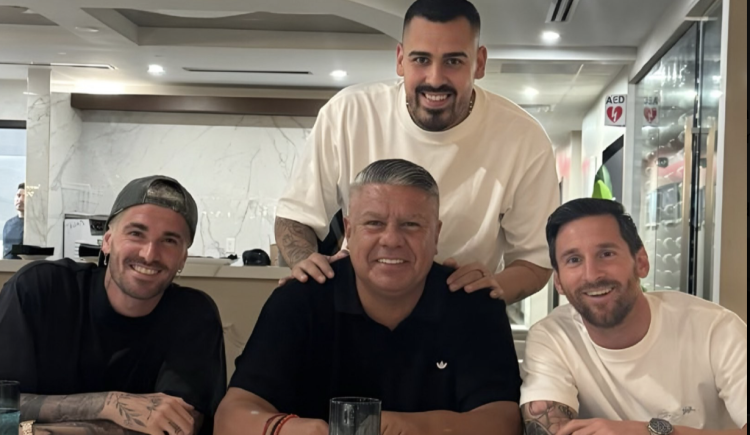 Imagen de Messi y De Paul, invitados de lujo en el cumpleaños de Chiqui Tapia
