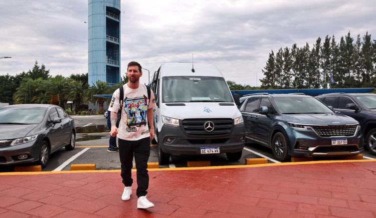 Imagen de Lionel Messi llegó a la Argentina
