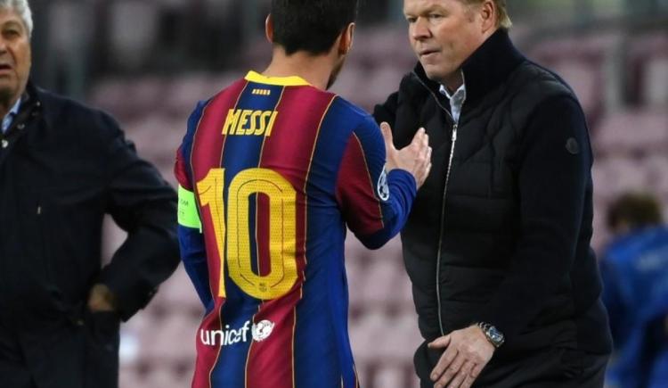 Imagen de Ronald Koeman se sumó al "operativo clamor" por el regreso de Messi