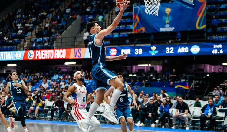 Imagen de Argentina venció a Puerto Rico en suplementario y se clasificó a las semifinales de la Americup