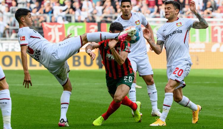 Imagen de EXEQUIEL PALACIOS, TITULAR EN LA GOLEADA DE LEVERKUSEN