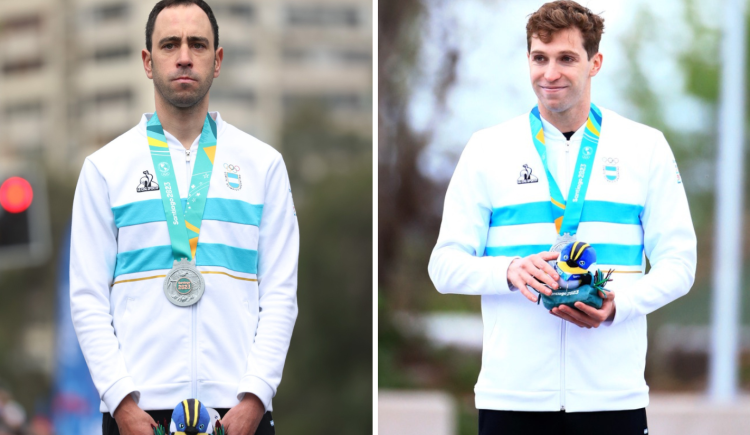 Imagen de Argentina se bañó de plata en aguas abiertas y ciclismo en Santiago 2023