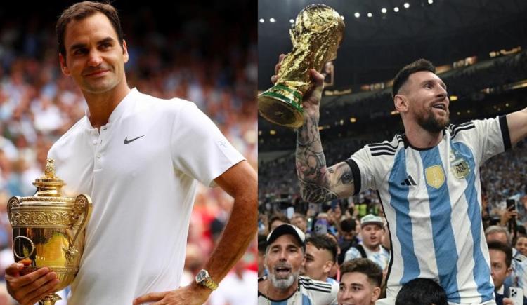 Imagen de El texto que Roger Federer le escribió a Lionel Messi