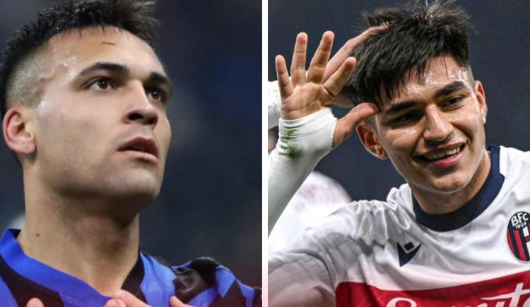 Imagen de Lautaro Martínez y Santiago Castro, unidos por el poder del gol