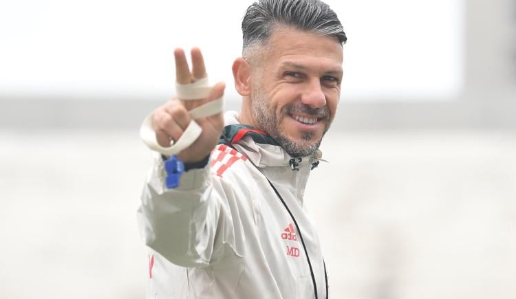 Imagen de River no descansa, Martín Demichelis trabajó con todo el plantel