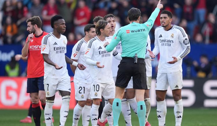 Imagen de Paso en falso para Real Madrid en LaLiga: igualó con Osasuna y Bellingham fue expulsado