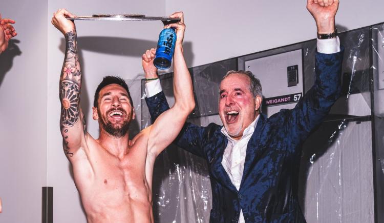 Imagen de Sonríe el fútbol: Messi lideró los festejos del vestuario de Inter Miami