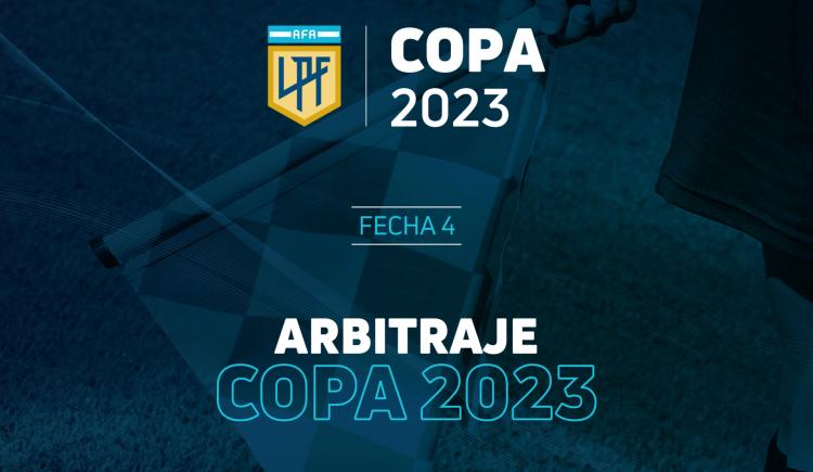 Imagen de Se conocieron los árbitros de la fecha 4 de la Copa de la Liga