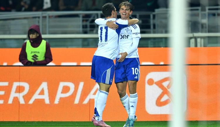 Imagen de Nico Paz marcó un tanto y Máximo Perrone dio dos asistencias la goleada de Como sobre Torino