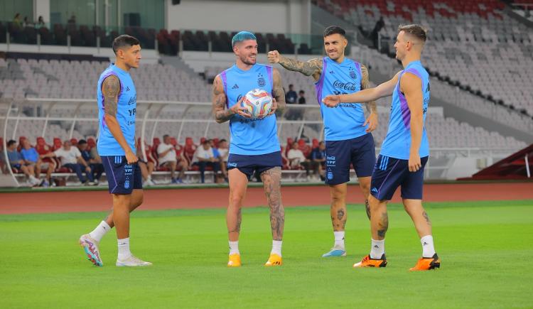 Imagen de La Selección Argentina prepara variantes para el amistoso ante Indonesia