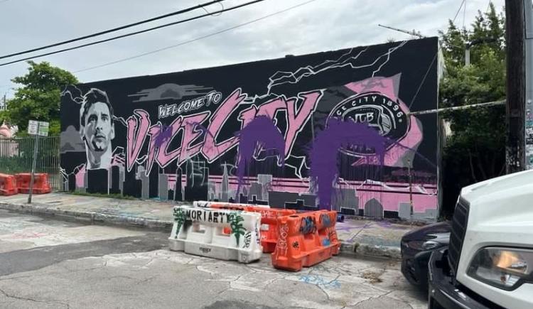 Imagen de Con el capitán, no: vandalizaron un mural de Messi en Miami
