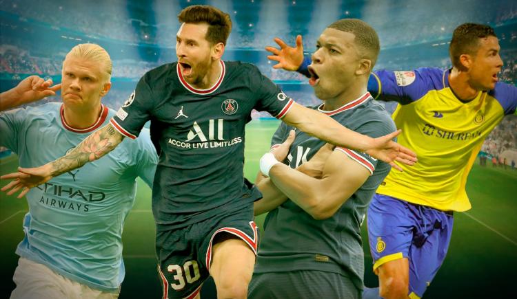 Imagen de Quién tiene mejor promedio de gol: Messi, Cristiano Ronaldo, Haaland o Mbappé