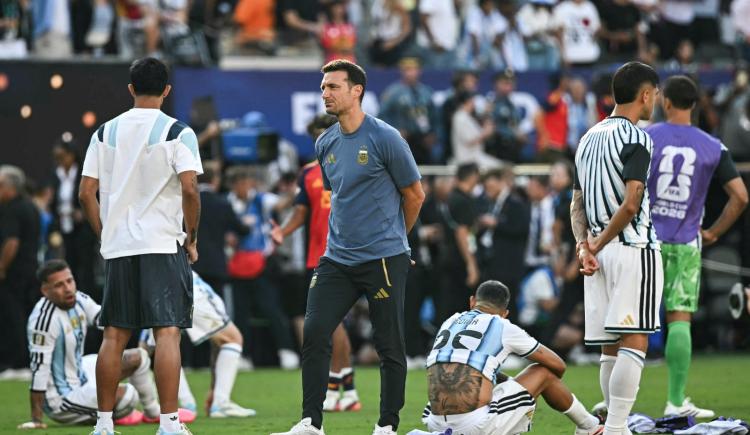 Imagen de Las primeras palabras de Scaloni tras la derrota ante España en la final