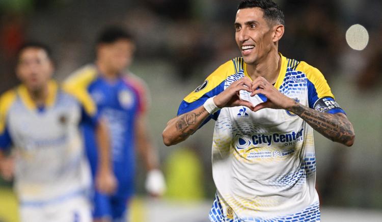 Imagen de Bautismo goleador de Di María en la Libertadores en la cómoda victoria de Central